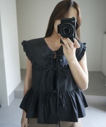 A part by | 【インフルエンサーyuiさんコラボ】YUノースリーブブラウス(シャツ/ブラウス)