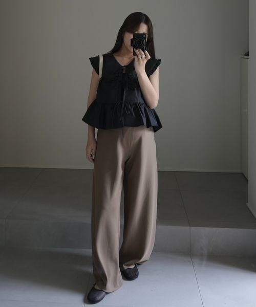 インフルエンサーyuiさんコラボ】YUノースリーブブラウス