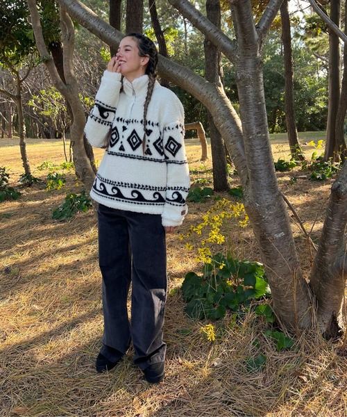ROXY(ロキシー)の「SURF ON CLOUD CORD S /ロキシーコーデュロイストレッチワイドパンツ(その他パンツ・レディース・ブラック系その他・24inch/26inch/28inch)」の4枚目の写真