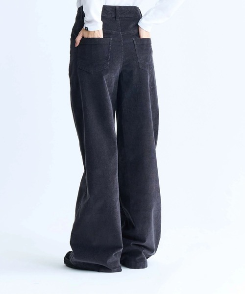 ROXY(ロキシー)の「SURF ON CLOUD CORD S /ロキシーコーデュロイストレッチワイドパンツ(その他パンツ・レディース・ブラック系その他・24inch/26inch/28inch)」の6枚目の写真
