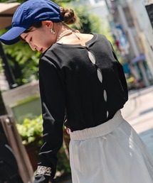 nenom（ネノム）の「[nenom/ネノム] 前後2WAY カットホール リブカットソー（Tシャツ/カットソー）」