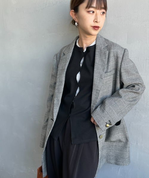 nenom（ネノム）の「[nenom/ネノム] 前後2WAY カットホール リブカットソー（Tシャツ/カットソー・レディース・ブラック/オフホワイト/グレー/イエロー・F）」の18枚目の写真