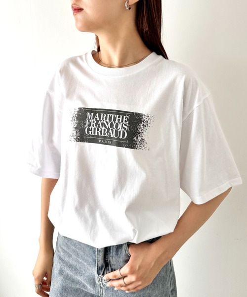 【MARITHE】★関税込★クラシック ロゴ スタンプ Tシャツ MARITHE + FRANCOIS GIRBAUD Marithe Francois Girbaud (マリテ
