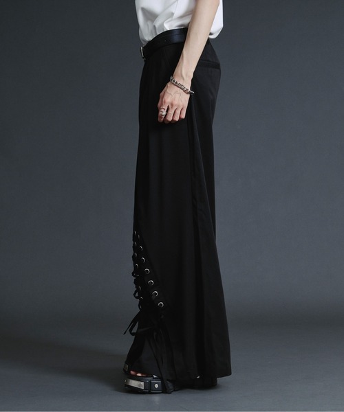 Ellno Loset（エルノロゼット）の「レースアップワイドバギーパンツ（その他パンツ・メンズ・アッシュグレー/ブラック・SMALL/MEDIUM/LARGE/X-SMALL）」の15枚目の写真