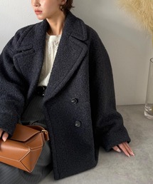 Classical Evon（クラシカルエヴォン）の「【Classical Evon】雪のようにやさしい肌触りで、大人のきちんと感を演出。軽やかブークレPコート（ピーコート）」