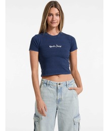 GUESS　ゲス　レディース　ティーシャツ　ショート丈 GUESS｜ゲスのTシャツ/カットソー（ショート丈）通販 - ZOZOTOWN