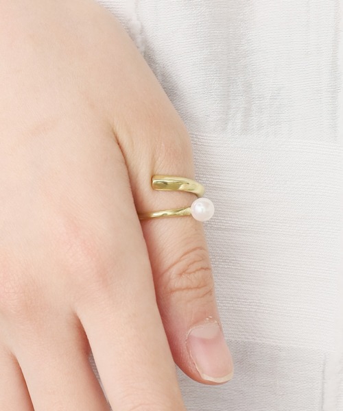 Akashic Tree（アカシックツリー）の「AkashicTree/アカシックツリー ゴールドボールリング/パールリング（リング・レディース・ゴールド系1/ゴールド系2・9-10/11-12）」の12枚目の写真
