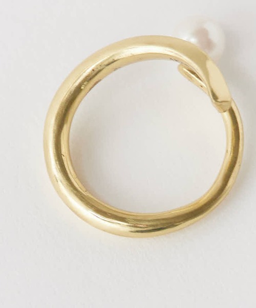 Akashic Tree（アカシックツリー）の「AkashicTree/アカシックツリー ゴールドボールリング/パールリング（リング・レディース・ゴールド系1/ゴールド系2・9-10/11-12）」の3枚目の写真