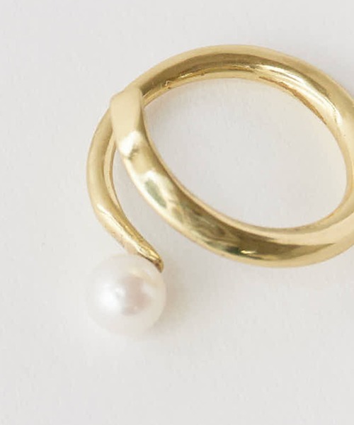 Akashic Tree（アカシックツリー）の「AkashicTree/アカシックツリー ゴールドボールリング/パールリング（リング・レディース・ゴールド系1/ゴールド系2・9-10/11-12）」の4枚目の写真
