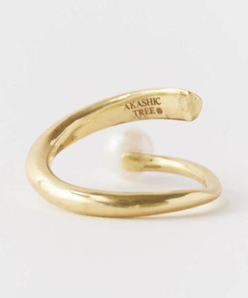 Akashic Tree（アカシックツリー）の「AkashicTree/アカシックツリー ゴールドボールリング/パールリング（リング・レディース・ゴールド系1/ゴールド系2・9-10/11-12）」の6枚目の写真