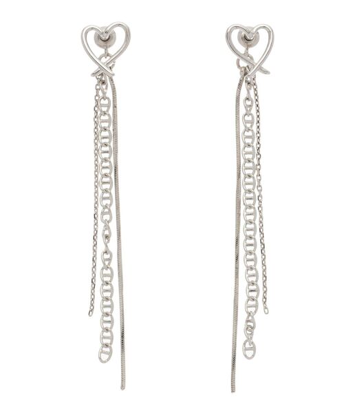 LAGUNAMOON（ラグナムーン）の「ハートチェーンミックスピアス（ピアス（両耳用）・レディース・シルバー/ゴールド・FREE）」の9枚目の写真