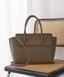 MARLON FIRENZE | 【MARLON FIRENZE】イタリアンレザー フラップトートバッグ A4サイズ収納可能 PC ビジネスバッグ 通勤 通学(トートバッグ)