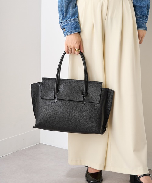 セール】【MARLON FIRENZE】イタリアンレザー フラップトートバッグ A4