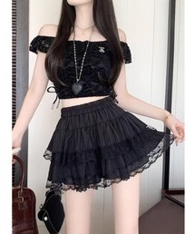 Ritzy（リッツィー）の「レース　フリル　シュリンク加工　スカート（スカート）」