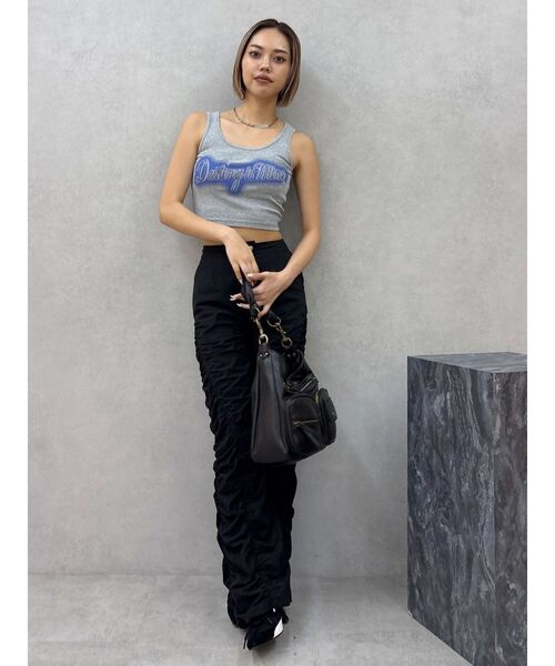 EVRIS（エヴリス）の「スプレーグラフィックタンクトップ（タンクトップ・レディース・カーキ/グレー/ホワイト・FREE）」の7枚目の写真