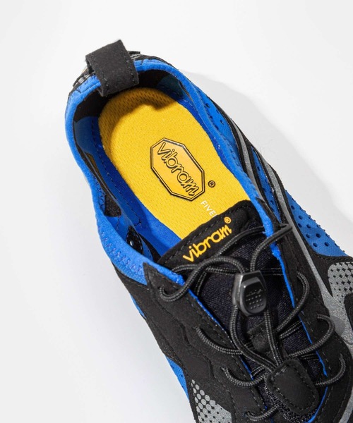 VIBRAM FIVEFINGERS（ビブラムファイブフィンガーズ）の「VIBRAM V RUN FIVE FINGERS ビブラム ブイラン ファイブフィンガーズ ベアフットシューズ（スニーカー・メンズ・ブルー系1・40/41/42/43/44）」の3枚目の写真