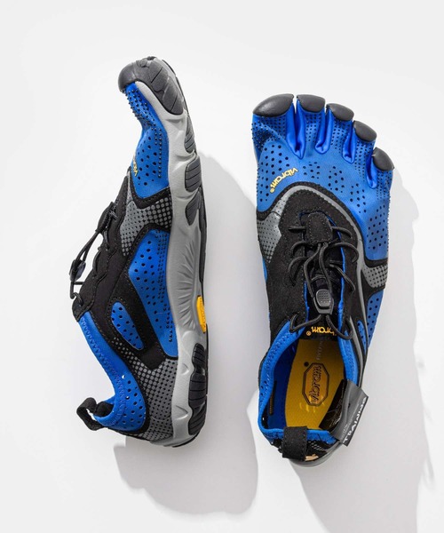 VIBRAM FIVEFINGERS（ビブラムファイブフィンガーズ）の「VIBRAM V RUN FIVE FINGERS ビブラム ブイラン ファイブフィンガーズ ベアフットシューズ（スニーカー・メンズ・ブルー系1・40/41/42/43/44）」の4枚目の写真