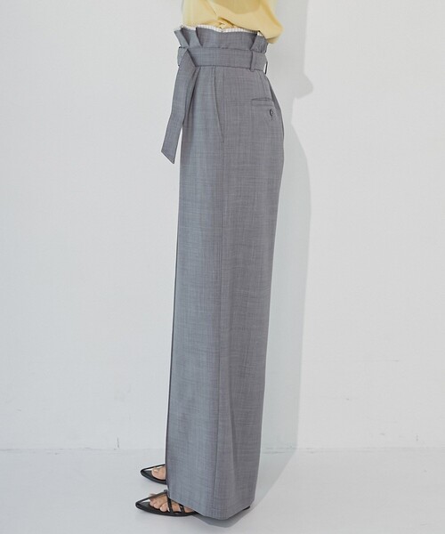 セール】サマーウールダブルウエストパンツ｜ウォッシャブル/防シワ