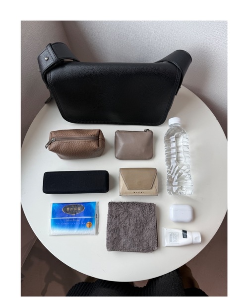 Libra Cue（リブラ キュー）の「フラップショルダーレクタングルバッグ（ショルダーバッグ・レディース・ブラウン/ブラック・FREE）」の19枚目の写真