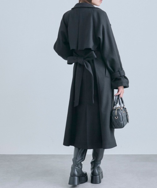 OLIVE des OLIVE(オリーブデオリーブ)の「マルチカラーロングコート(ステンカラーコート・レディース・グレー/アイボリー/ブラック/ブラウン・FREE)」の11枚目の写真