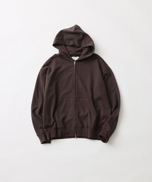 【FOLL / フォル】antique washed zip sweat hoodie