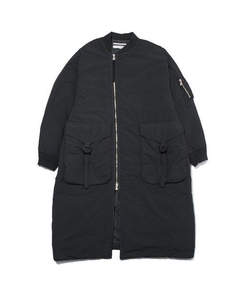 F/CE. （エフシーイー）の「F/CE. GARMENT DYE DOWN MA-1 LONG COAT / エフシーイー  ガーメントダイダウンMA-1ロングコート（ダウンジャケット/コート・メンズ・オリーブ/ブラック/ネイビー・LARGE/MEDIUM/SMALL/X-LARGE）」の2枚目の写真