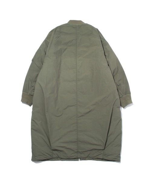 F/CE. （エフシーイー）の「F/CE. GARMENT DYE DOWN MA-1 LONG COAT / エフシーイー  ガーメントダイダウンMA-1ロングコート（ダウンジャケット/コート・メンズ・オリーブ/ブラック/ネイビー・LARGE/MEDIUM/SMALL/X-LARGE）」の6枚目の写真