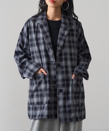 【MAGASIN DE MODE Onjna】チェックテーラードジャケット trc
