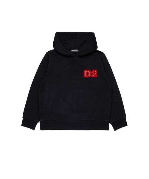 DSQUARED2(ディースクエアード)の「キッズ プルオーバーパーカー DSQUARED KID(パーカー・キッズ・ブラック・10Y/12Y/14Y/16Y/6Y/4Y/8Y)」の1枚目の写真
