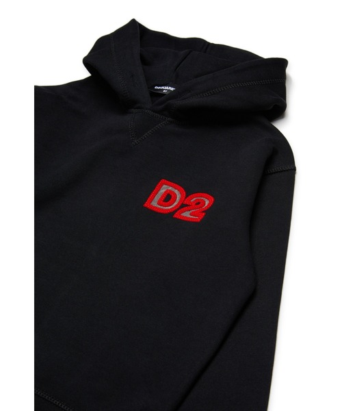 DSQUARED2(ディースクエアード)の「キッズ プルオーバーパーカー DSQUARED KID(パーカー・キッズ・ブラック・10Y/12Y/14Y/16Y/6Y/4Y/8Y)」の4枚目の写真