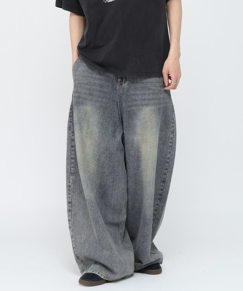 3.3 Field Trip （3.3フィールドトリップ）の「3.3 Field Trip／ボリュームワイドデニム（デニムパンツ・メンズ・ブラック/ブルー・MEDIUM/LARGE）」の6枚目の写真