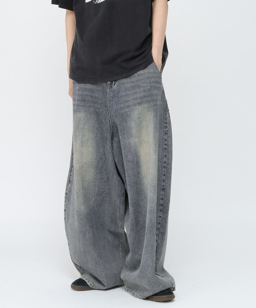 3.3 Field Trip （3.3フィールドトリップ）の「3.3 Field Trip／ボリュームワイドデニム（デニムパンツ・メンズ・ブラック/ブルー・MEDIUM/LARGE）」の7枚目の写真