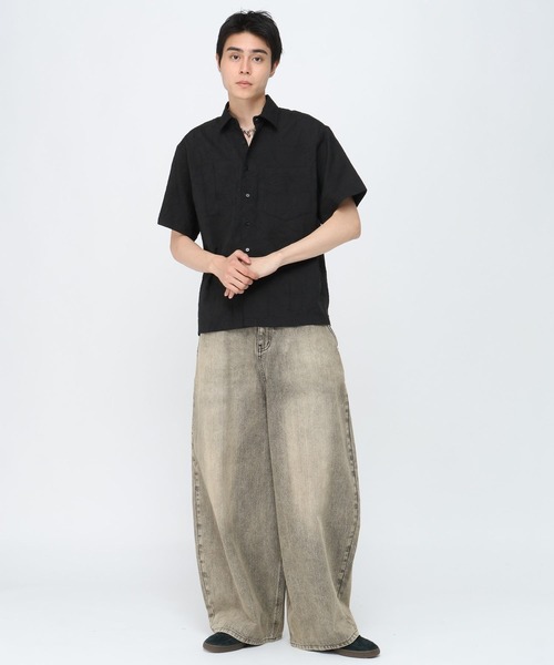 3.3 Field Trip （3.3フィールドトリップ）の「3.3 Field Trip／ボリュームワイドデニム（デニムパンツ・メンズ・ブラック/ブルー・MEDIUM/LARGE）」の8枚目の写真