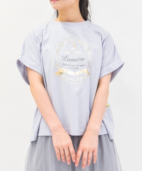 axes femme（アクシーズファム）の「接触冷感天体柄プリントT（T