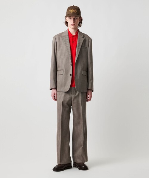 UNITED ARROWS & SONS＞ WOOL CHECK BOXY 2B JACKET/テーラード
