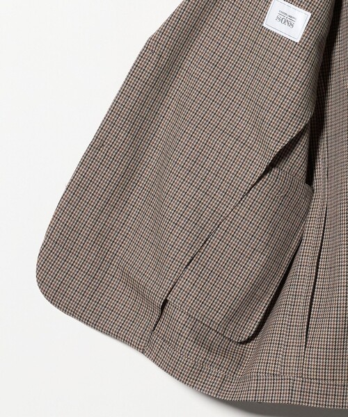 UNITED ARROWS & SONS（ユナイテッドアローズアンドサンズ）の「＜UNITED ARROWS & SONS＞ WOOL CHECK BOXY 2B JACKET/テーラードジャケット（テーラードジャケット・メンズ・グレー系/ブラウン系・XL/L/M/S）」の21枚目の写真