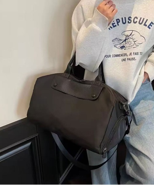 Port（ポート）の「【 Port / ポート 】 2WAY ボストンバッグ（ 全2色 ） #（ボストンバッグ・レディース・ベージュ/ブラック・FREE）」の4枚目の写真