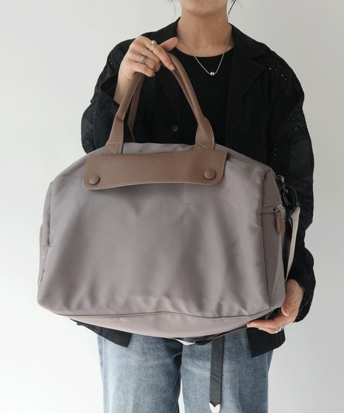 Port（ポート）の「【 Port / ポート 】 2WAY ボストンバッグ（ 全2色 ） #（ボストンバッグ・レディース・ベージュ/ブラック・FREE）」の9枚目の写真