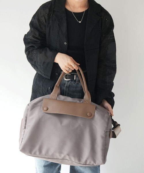 Port（ポート）の「【 Port / ポート 】 2WAY ボストンバッグ（ 全2色 ） #（ボストンバッグ・レディース・ベージュ/ブラック・FREE）」の10枚目の写真
