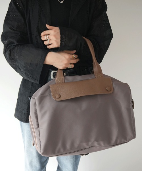 Port（ポート）の「【 Port / ポート 】 2WAY ボストンバッグ（ 全2色 ） #（ボストンバッグ・レディース・ベージュ/ブラック・FREE）」の12枚目の写真