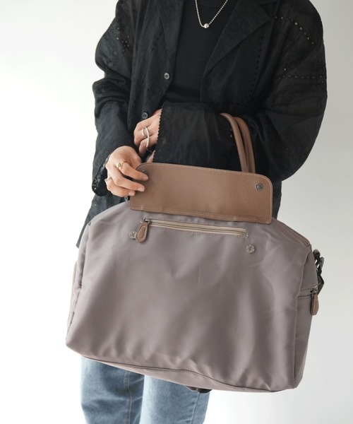 Port（ポート）の「【 Port / ポート 】 2WAY ボストンバッグ（ 全2色 ） #（ボストンバッグ・レディース・ベージュ/ブラック・FREE）」の14枚目の写真