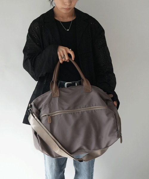Port（ポート）の「【 Port / ポート 】 2WAY ボストンバッグ（ 全2色 ） #（ボストンバッグ・レディース・ベージュ/ブラック・FREE）」の16枚目の写真