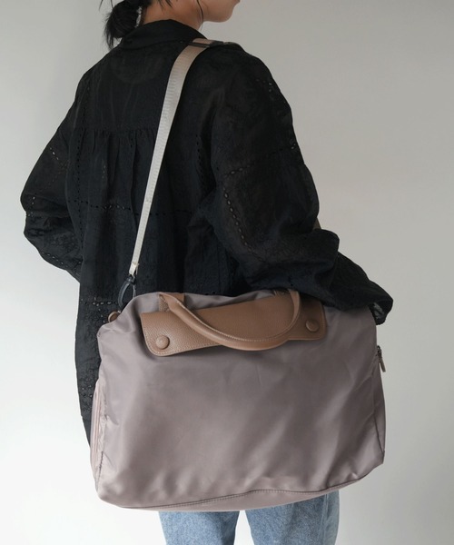 Port（ポート）の「【 Port / ポート 】 2WAY ボストンバッグ（ 全2色 ） #（ボストンバッグ・レディース・ベージュ/ブラック・FREE）」の18枚目の写真