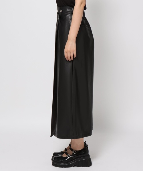 HARE（ハレ）の「アソートメタルボタンラップナロースカート(HARE)（スカート・レディース・パープル/ブラック/ブラック系その他・FREE）」の22枚目の写真