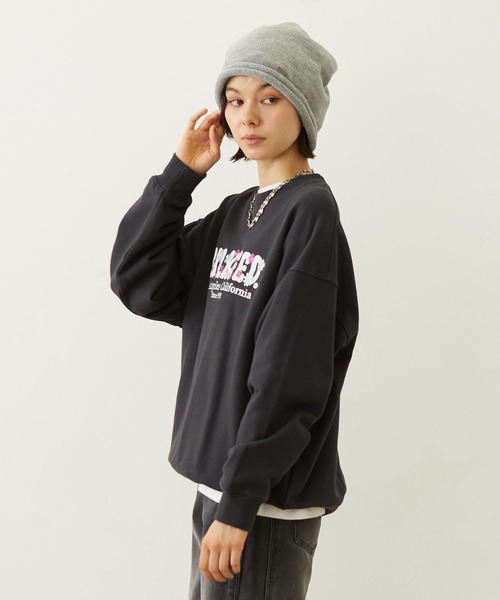 MILKFED.(ミルクフェド)の「BLOOMING FLOWER EMBROIDERY SWEAT TOP(スウェット・レディース・オフホワイト/ブラウン/チャコール・M/L)」の12枚目の写真