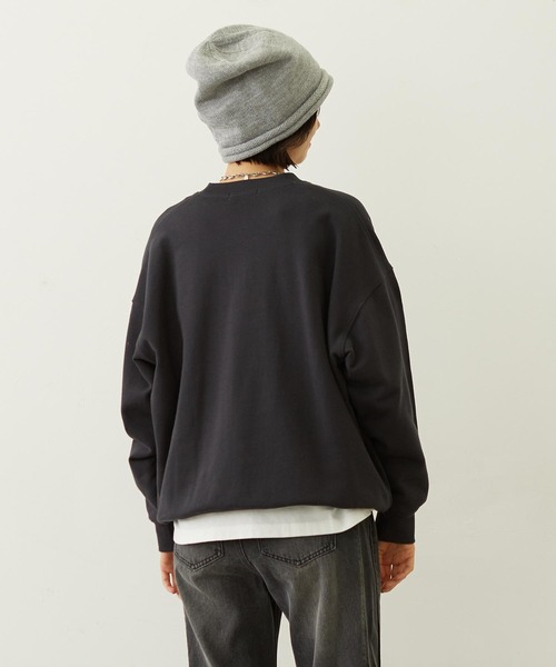 MILKFED.(ミルクフェド)の「BLOOMING FLOWER EMBROIDERY SWEAT TOP(スウェット・レディース・オフホワイト/ブラウン/チャコール・M/L)」の13枚目の写真