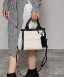 MERCURYDUO | 【MERCURYDUO/マーキュリーデュオ】カードケース付　ロゴ刺繍ボアトートバッグ(トートバッグ)