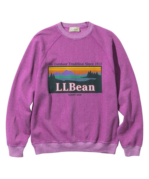 L.L.Bean（エルエルビーン）の「【JAPAN EDITION】ポーテージ・クルーネック・スウェットシャツ（スウェット・レディース・グリーン/グレイッシュベージュ/パープル系・MEDIUM）」の21枚目の写真