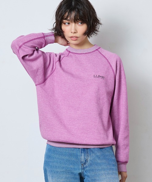 L.L.Bean（エルエルビーン）の「【JAPAN EDITION】ポーテージ・クルーネック・スウェットシャツ（スウェット・レディース・グリーン/グレイッシュベージュ/パープル系・MEDIUM）」の14枚目の写真
