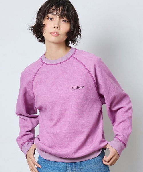L.L.Bean（エルエルビーン）の「【JAPAN EDITION】ポーテージ・クルーネック・スウェットシャツ（スウェット・レディース・グリーン/グレイッシュベージュ/パープル系・MEDIUM）」の15枚目の写真
